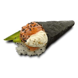 Temaki Tartare de Saumon Avocat Cheese